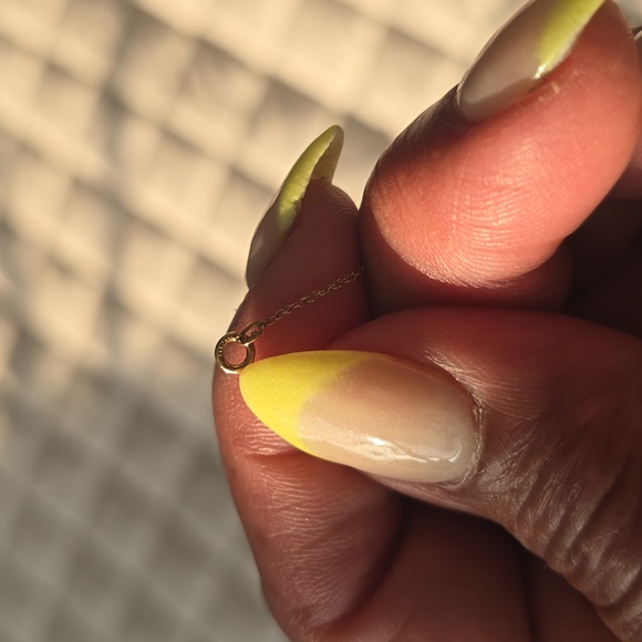 Emerald and Diamond 14k Gold Cross Pendant Necklace - Picture 4 of 6